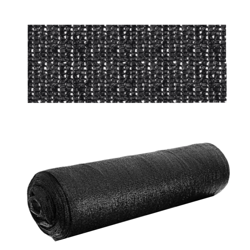 Malla Raschel Rollo 2.1m x 100 m 80% Negra