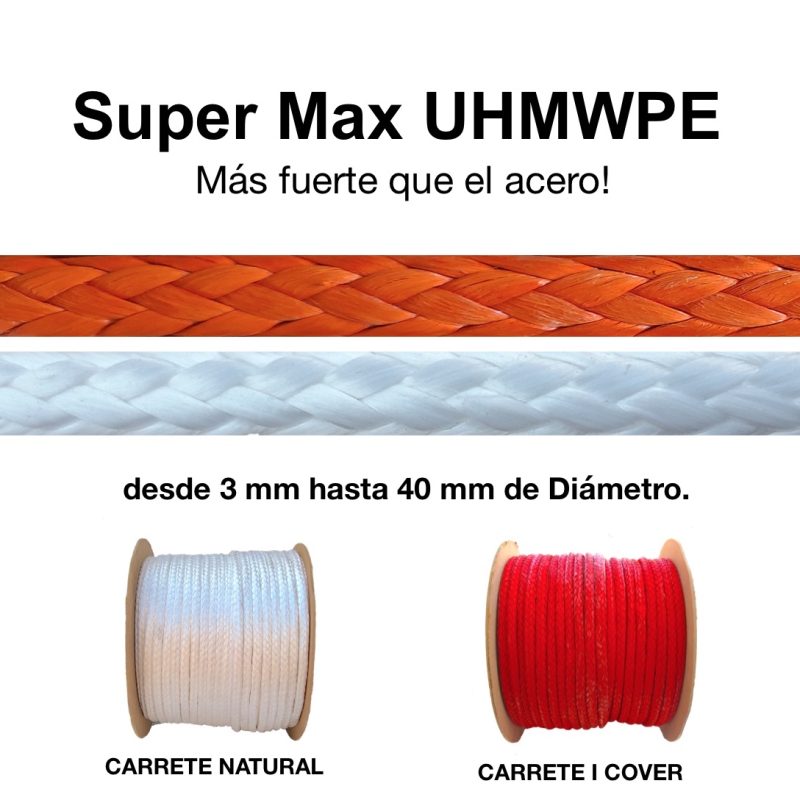 00 SuperMax HMPE mas fuerte que el acero