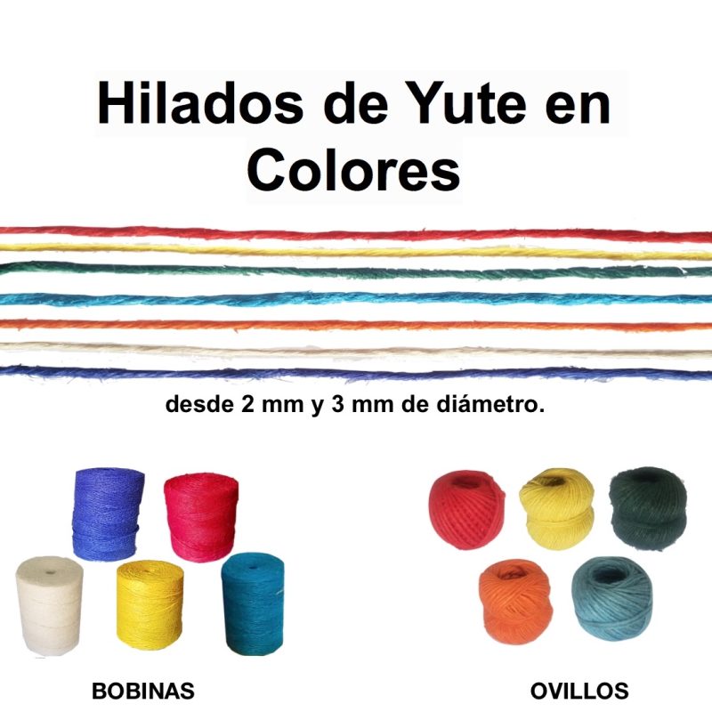 06 Hilados de Yute en Colores