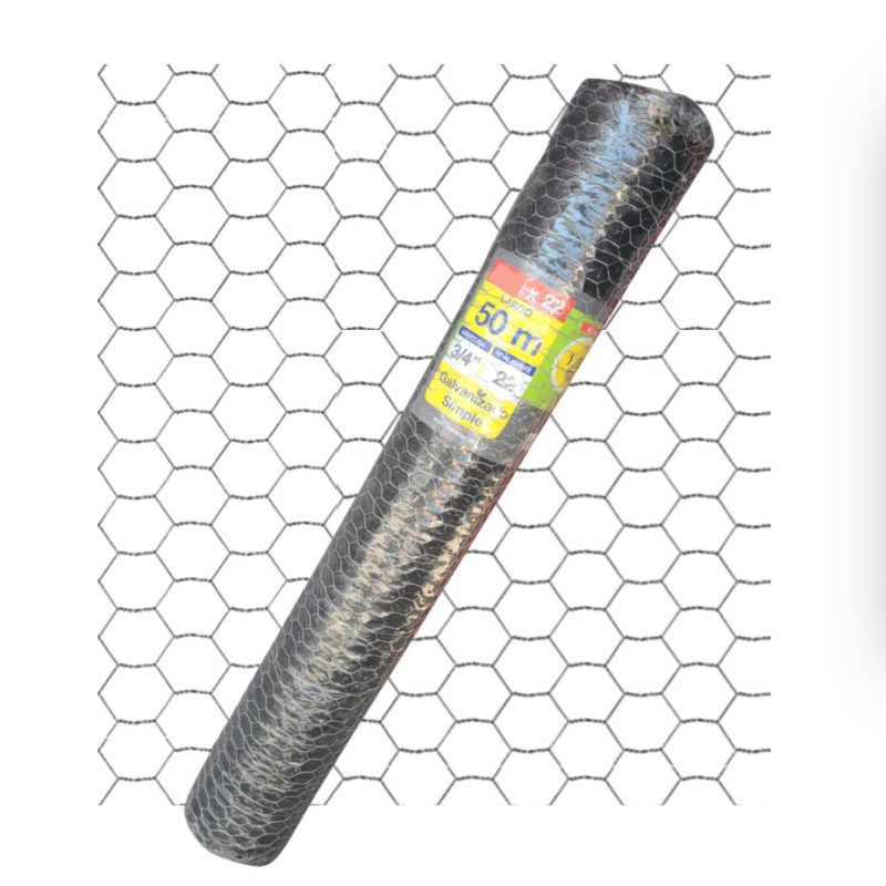 Malla Hexagonal 1" x 1.2m x 50m Alambre 21