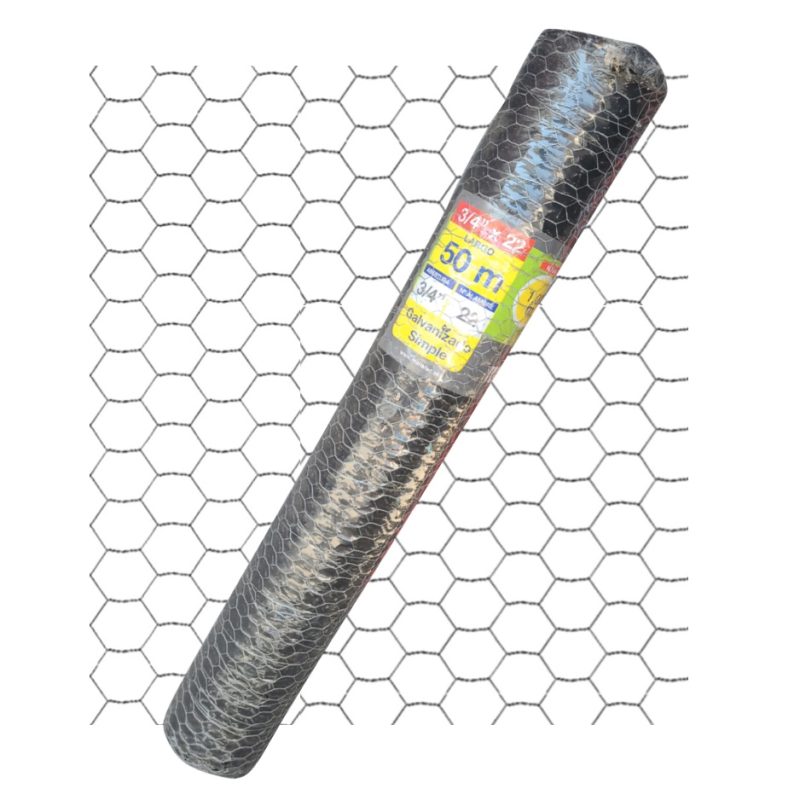 Malla Hexagonal 3/4 x 1m x 50m Alambre 22-0,75 mm - 19 kg