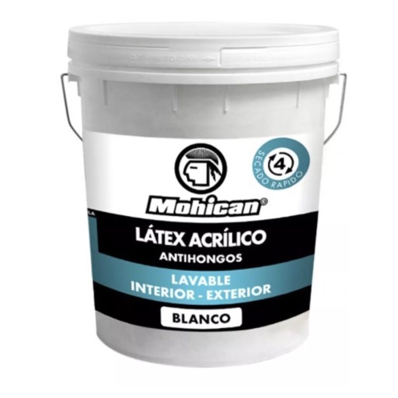 Latex al Agua Blanco Tineta 4 gal. Antihongos Mohican