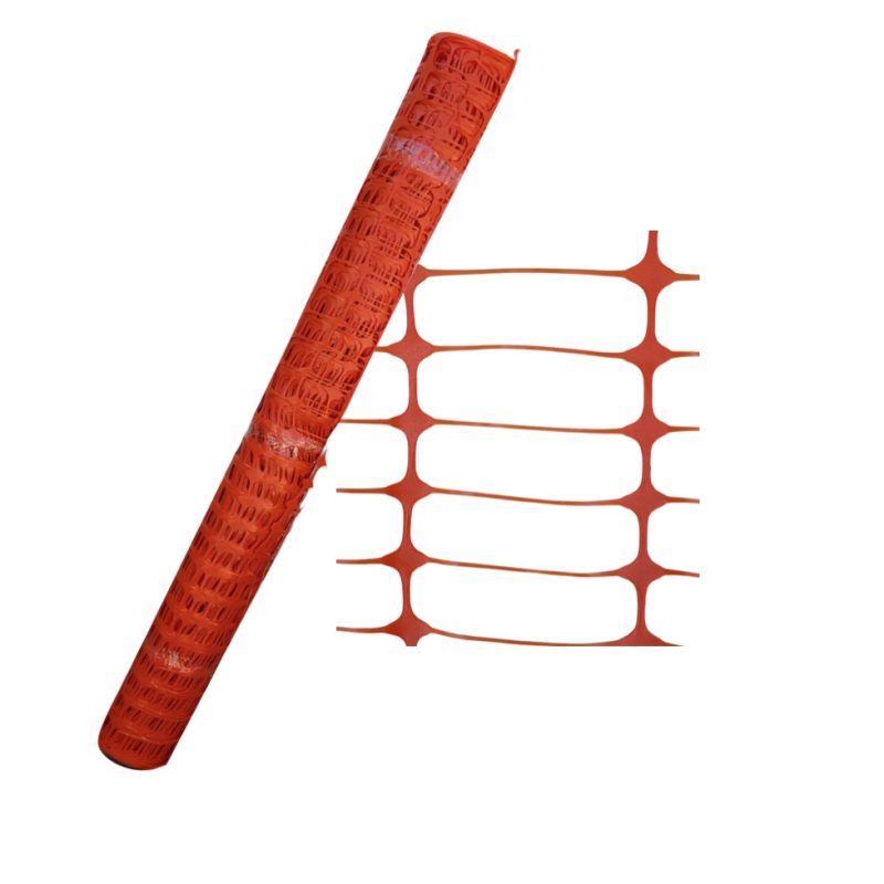 malla faenera color naranja de PVC , ideal par delimitar zonas de trabajo , en obras civiles o industrias, multitu de usos, una herramienta obligatoria para mejorar su seguridad
