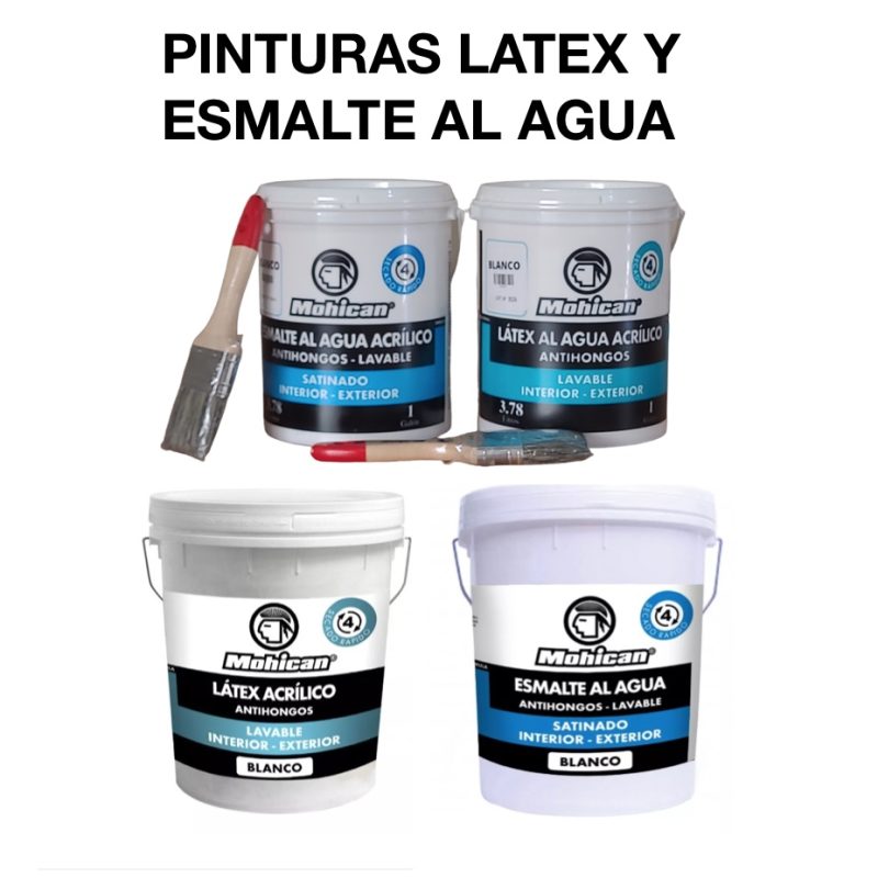 Pinturas Latex y Esmalte al Agua