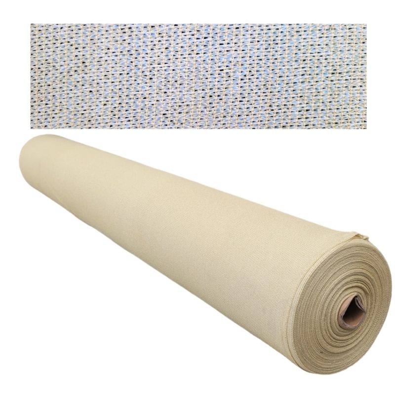 Malla Raschel Rollo 4.2m x 100m 80% Beige