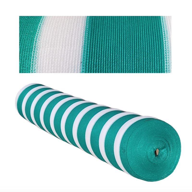 Malla Raschel Rollo 4.2m x 100m 80% Blanco/Verde