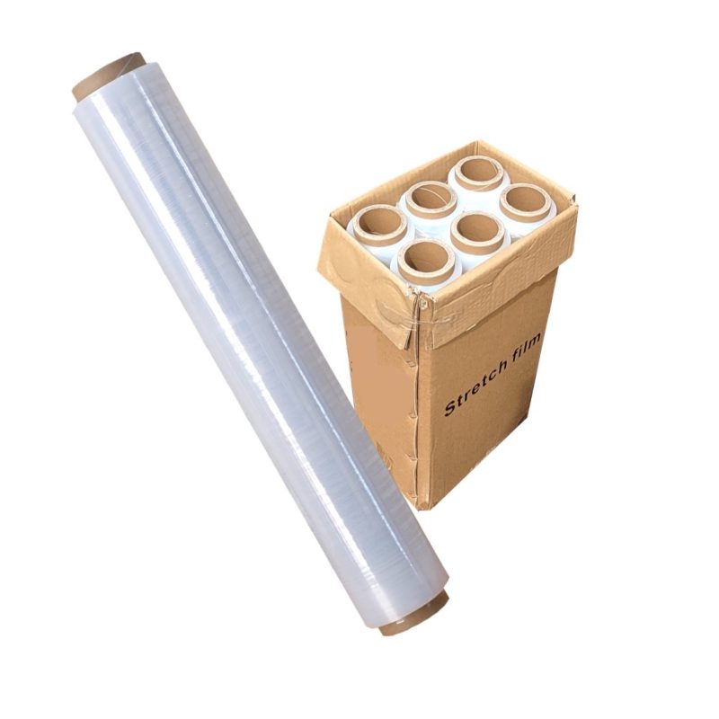 Caja 6 Rollos Stretch Film 500mm x 20 Mic x 2Kg Neto/Rollo